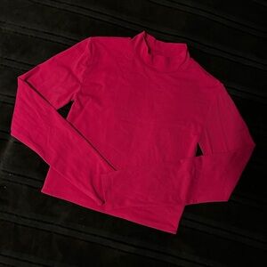 Aritzia Babaton Fuchsia Long Sleeve Top